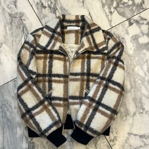 Jonathan Simkhai Plaid Bomber